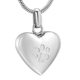 Colar gato prata coração prata / 1 pendente