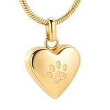 Colar gato prata coração ouro / 1 pendente