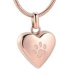 Colar gato prata coração ouro rosa / 1 peça de colar