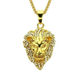 Colar leão dourado e brilhante valor por defeito título