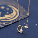 Colar lua e estrela