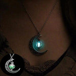 Colar lua fluorescente
