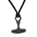 Colar martelo de thor viking aço valor por defeito título