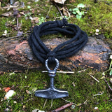 Colar martelo de thor viking aço valor por defeito título