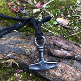 Colar martelo de thor viking aço valor por defeito título