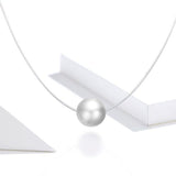 Colar minimalista com pérola