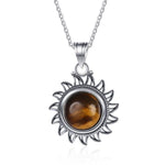 Colar olho de tigre forma de sol valor por defeito título