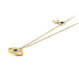 Colar olho turco ouro de 18k