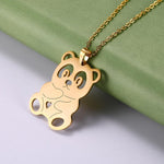 Colar panda bear panda gold