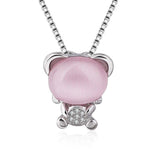 Colar panda cor-de-rosa cor de ouro branco / china