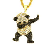 Colar panda criança culta / corrente cubana / 29,5’’ / 75cm