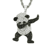 Colar panda criança hopea / corrente cubana / 29,5’’ / 75cm