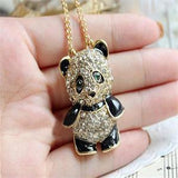 Colar panda diamante