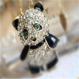 Colar panda diamante