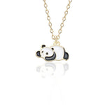 Colar panda dourado panda