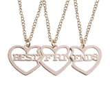 Colar para 3 amigas ouro rosa