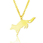 Colar raposa metal ouro
