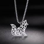 Colar raposa origami dinheiro