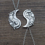 Colar raposa yin yang 2 peças