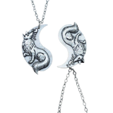 Colar raposa yin yang