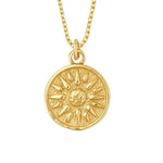 Colar retro sol dourado valor por defeito título
