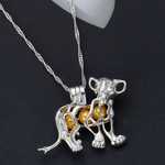 Colar simba aço inoxidável valor por defeito título