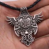 Colar símbolos vikings prata