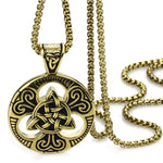 Colar triquetra dourado