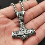 Colar viking martelo de thor canal