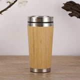 Copo térmico de madeira 500ml sem pega