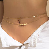 Corrente cintura babygirl ouro