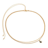 Corrente cintura yin yang ouro