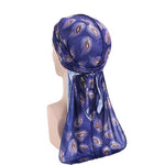 Durag azul escuro flores valor por defeito título