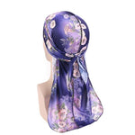 Durag azul marinho floral valor por defeito título