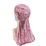 Durag rosa com padrão de penas valor por defeito título