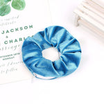 Elástico de cabelo azul celeste com bolso valor por defeito título