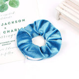 Elástico de cabelo azul celeste com bolso valor por defeito título