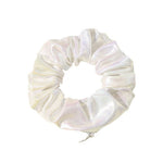 Elástico de cabelo branco com bolsa de armazenamento valor por defeito título