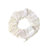 Elástico de cabelo branco com bolsa de armazenamento valor por defeito título