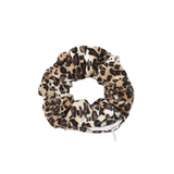 Elástico de cabelo leopardo com bolso valor por defeito título