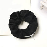 Elástico de cabelo preto com bolsa valor por defeito título