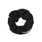 Elástico de cabelo preto com bolsa valor por defeito título