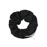 Elástico de cabelo preto com bolsa valor por defeito título