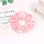 Elástico de cabelo rosa fúcsia com bolso valor por defeito título