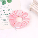 Elástico de cabelo rosa fúcsia com bolso valor por defeito título