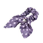 Elástico de cabelo roxo com bolas valor por defeito título