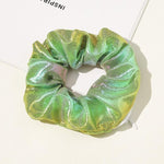 Elástico de cabelo verde com bolsa valor por defeito título