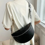 Elegante bolsa de cintura grande