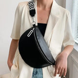 Elegante bolsa de cintura grande