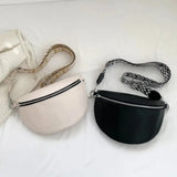 Elegante bolsa de cintura grande